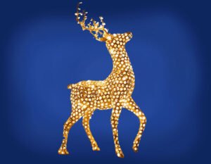 Işıklı Dekor Geyik